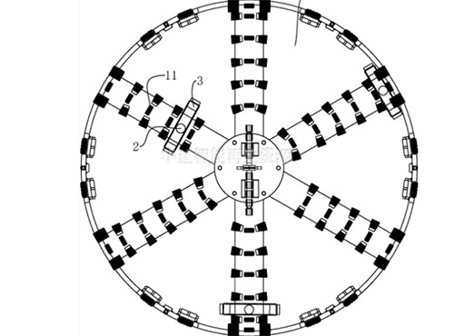 二手盾構(gòu)機(jī)刀盤配置